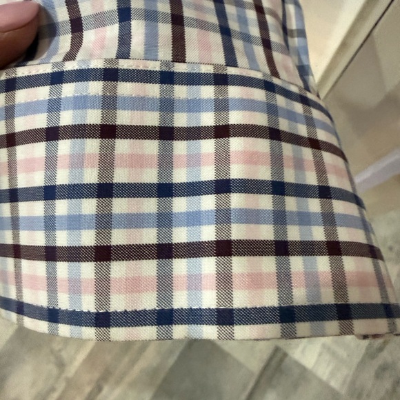 Gold Label Roundtree & Yorke Multicolor Plaid Casual Shirt 17-1/2 36/37 - Picture 6 of 6